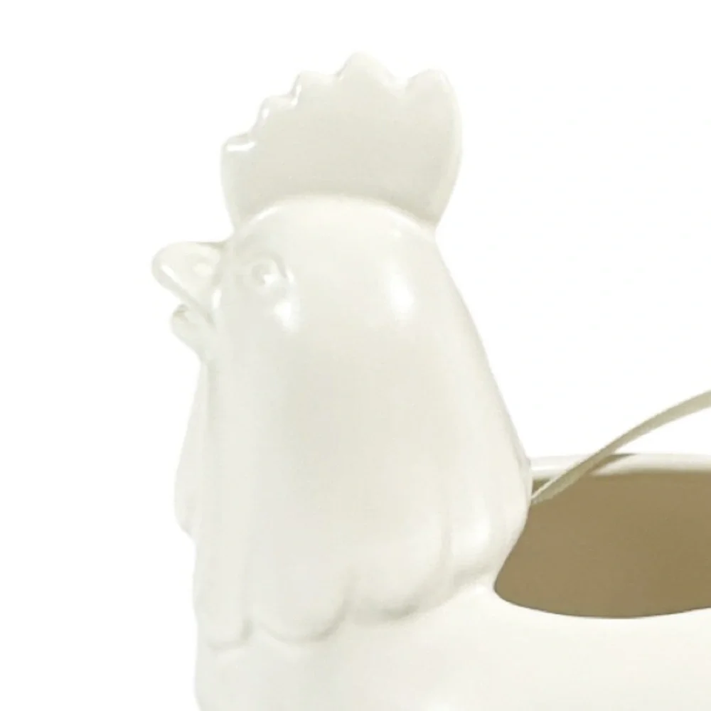 NEW Rae Dunn CREAM White Rooster Creamer with Handle